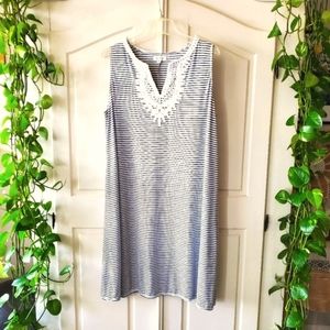 Striped DressBlack & Cream